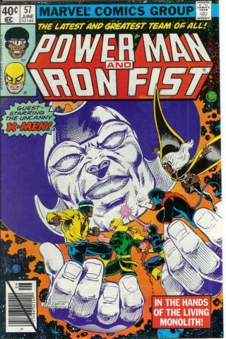 Power Man & Iron Fist 57 X - Men Cover & Story 1979 Nm Wp Early Team Luke Cage