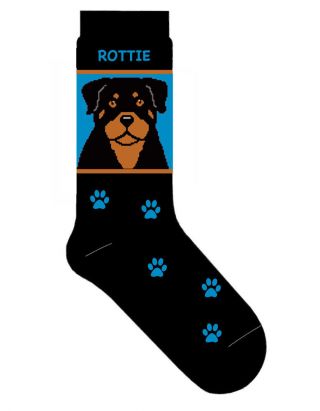 Rottweiler Crew Socks Unisex Blue