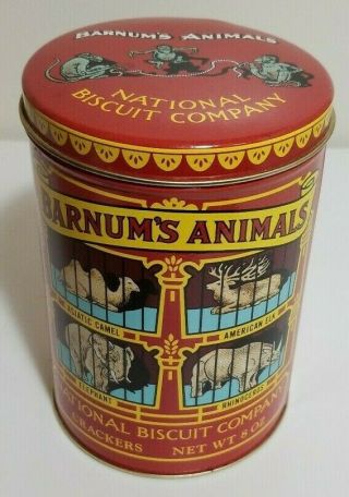 1979 Vintage National Biscuit Company Nbc Crackers Tin Barnum 