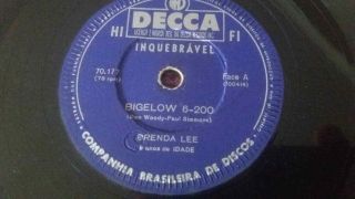 Brenda Lee - Bigelow 78 Rpm Brazil Decca On Ex - ======it 