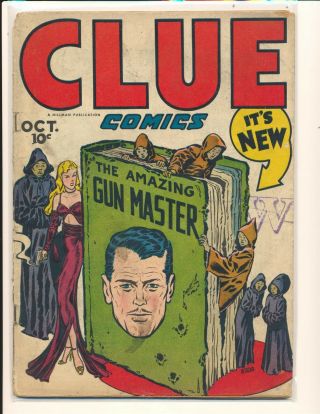 Clue Comics 10 - 1st Gun Master Good Cond.