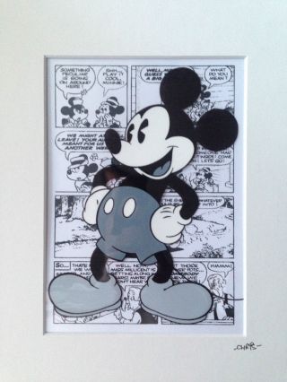 Disney - Classic Mickey Mouse - Limited Edition Of 100 - Hand Drawn & Painted Cel