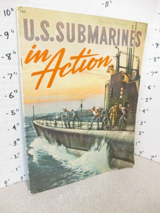 Us Submarines In Action 1944 Wwii Navy Whitman Children 
