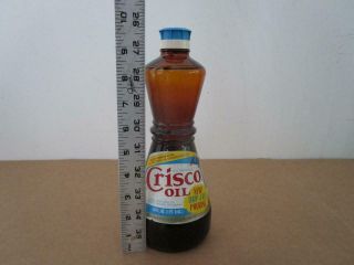 VINTAGE NOS 1970 ' s CRISCO VEGETABLE OIL 24 FL OZ GLASS BOTTLE 2