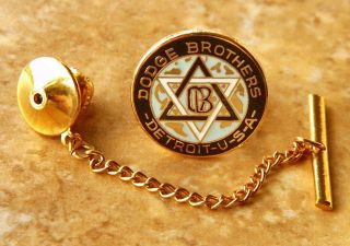 Dodge Brothers Tie Tack Pin And Chain Clasp