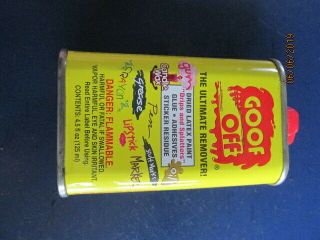 Vintage Goof Off 4.  5 Oz Tin Can