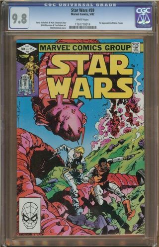 Star Wars 59 Cgc 9.  8 White Pages 1161710014