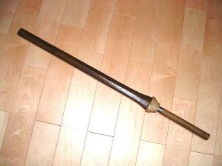 Ha02 Japanese Samurai Sword: Kanabo Masatsugu Long Spear O Mi Yari In Shirasaya