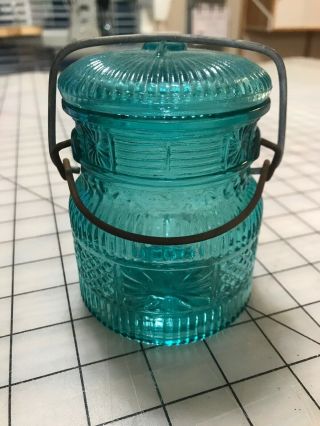 Vintage Avon Blue Mason Jar