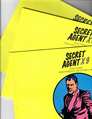 Secret Agent X9 4 Books Of Dailies,  Jan.  1939 To October 1939