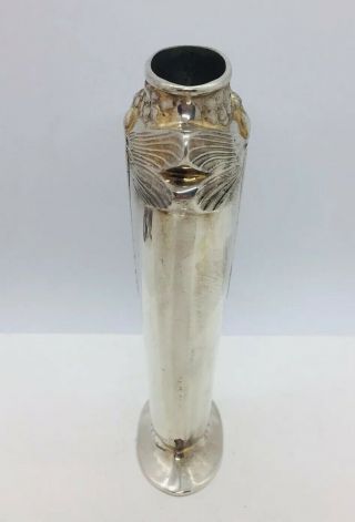 Christofle Vintage French Silver Plated Dragonfly Libellule Vase 2
