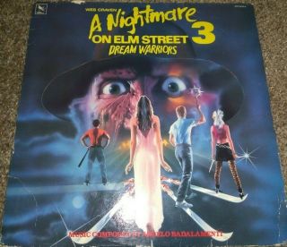 A Nightmare On Elm Street 3 Dream Warriors (lp,  1987 Varese Sarabande Stv 81314)