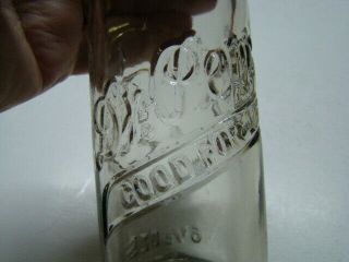 Vintage Dr.  Pepper 10 2 4 Good For Life Clear 6 1/2 Ounce Bottle 4344 G Code