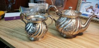 Howard And Company Sterling Silver Tea Pot And Sugar Bowl