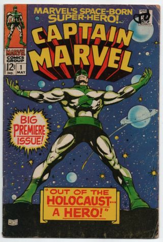 Captain Marvel 1 - Marvel Classic From 1968 - G - Vg (check Out)