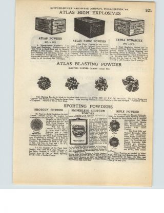 1927 Paper Ad 3 Pg Dupont Atlas Dynamite Blasting Powder Wood Wooden Box