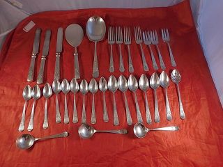 31 Piece Whiting Manufacturing Company Madam Jumel Sterling Silver Flatware Set