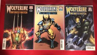 Wolverine: Infinity Watch 1 (3) Covers Nm Giuseppe Camuncoli Perez Variant