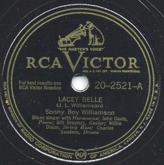 Blues - Sonny Boy Williamson " Lacey Belle/put The Kettle On " Rca Victor 2521 E,