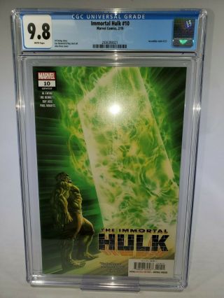 Immortal Hulk 10 Marvel Comics 2/19 Cgc 9.  8 Nm/mt