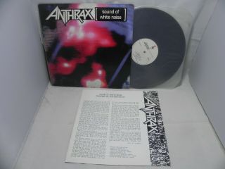 Anthrax - Sound Of White Noise 1993 Rare Korea Lp W/insert