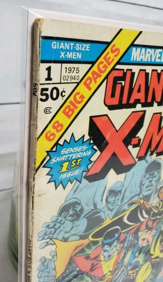 1975 Marvel Comics Giant - Size X - Men 1 Low Grade Key Issue 2