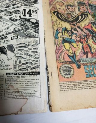 1975 Marvel Comics Giant - Size X - Men 1 Low Grade Key Issue 9