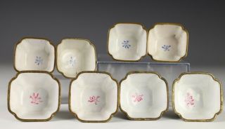 Group of 8 Antique Chinese Peking Beijing Enamel Cups with Westererns,  Lions 5