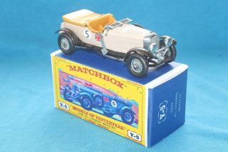 Matchbox Yesteryear Y5 - 2 Bentley 4 ½ Litre (1929) - Code 3 (d09)