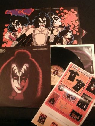 Gene Simmons / Kiss - Solo - 1978 Vinyl 12  Lp.  / Vg,  / Poster/ Hard Rock Metal