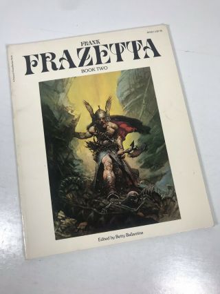 Frank Frazetta Book Two Glossy Color Full Page Comic Art Plates 2nd Edition
