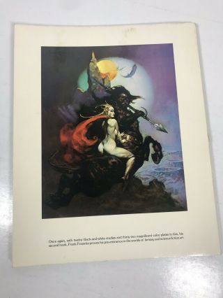 Frank Frazetta Book Two Glossy Color Full Page Comic Art Plates 2nd Edition 5