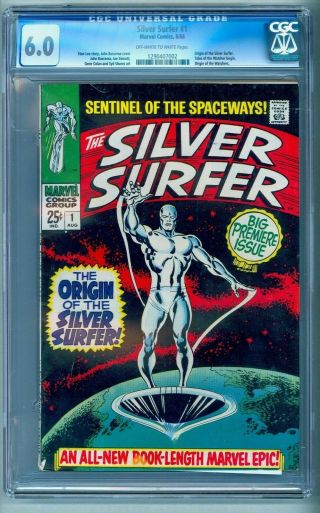 Silver Surfer 1 Cgc 6.  0 Bright Colors No Marks/stamps See Our 8.  5