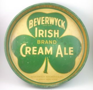 Beverwyck Irish Brand Cream Ale 12 " Beer Tray Albany Ny