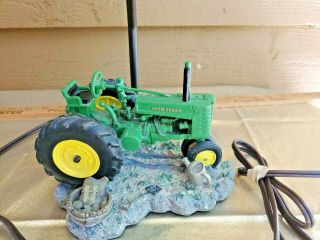 John Deere 1999 Tractor Table Lamp Light with Shade - 15 Inches 3