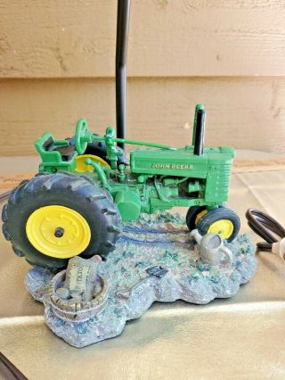 John Deere 1999 Tractor Table Lamp Light with Shade - 15 Inches 4