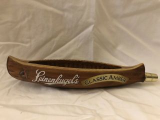Leinenkugels Tap Handle Canoe Shaped - 13 " - Classic Amber Logo