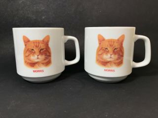 Set Of (2) Morris The Cat Coffee Mugs By Papel