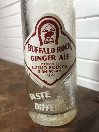 Vintage Buffalo Rock Ginger Ale Bottle.  Buffalo Rock Co.  Birmingham,  ALA. 5