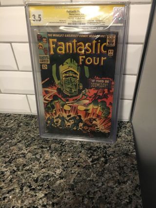 Fantastic Four 49 Cgc 3.  5 Signature Series Stan Lee Signed Autograph