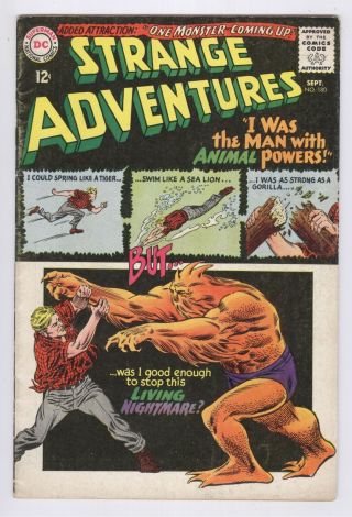 Strange Adventures 180 1st Animal Man Appearance Vg,  Dc Comics Silver Age 1965
