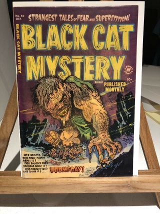 Black Cat Mystery 40 Vg/fn 5.  0 Pre - Code Horror Harvey Cents 1952 Scarce