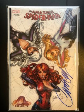 The Spiderman 25 J.  Scott Campbell Cover Signed With
