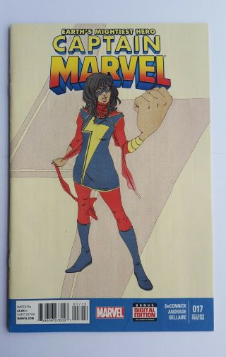 Captain Marvel 17 2nd Print 1st Appearance Kamala Khan Ms Marvel Comic