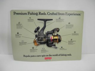 Rapala Fishing Reel Advertising Sign Counter Mat Store Display Sporting Goods