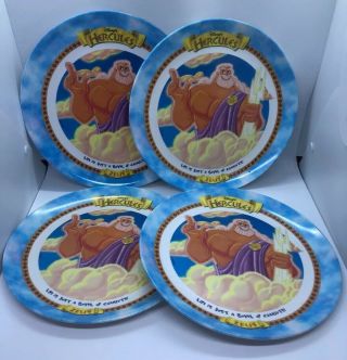 Vintage 1997 Mcdonald’s Collectible Set Of 4 Disney Hercules Zeus 9 Inch Plates