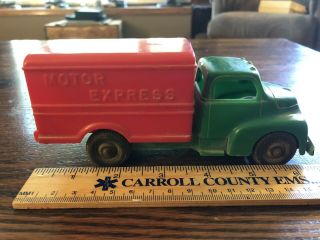 Vintage Hubley Kiddie Toy Plastic Truck Motor Express Made In Usa