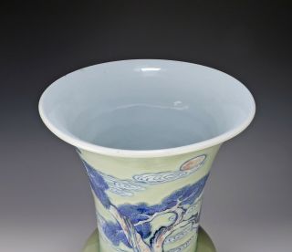 Large Antique Chinese Porcelain Phoenix Tail Yenyen Vase - Kangxi Period 11