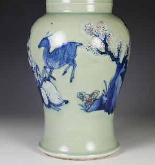 Large Antique Chinese Porcelain Phoenix Tail Yenyen Vase - Kangxi Period 8