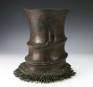 Large Unusual Antique Japanese Bronze Vase with Sea Creatures 4